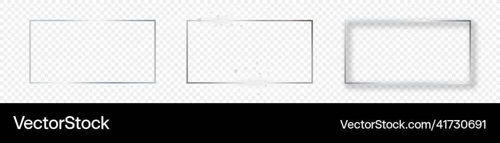 Silver glowing rectangular shape frame Silver glowing rectangular shape frame vector image
