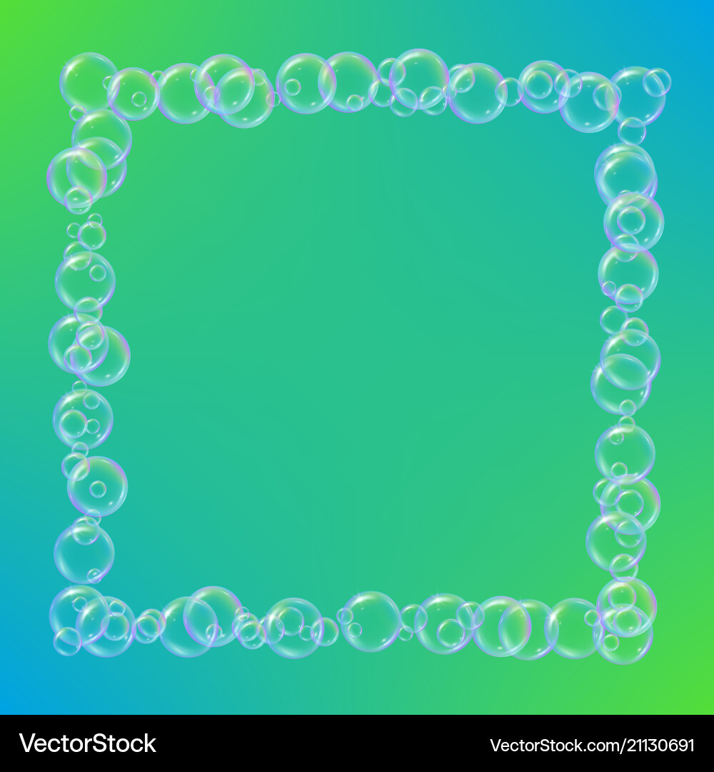 Soap foam on gradient background Soap foam on gradient background vector image