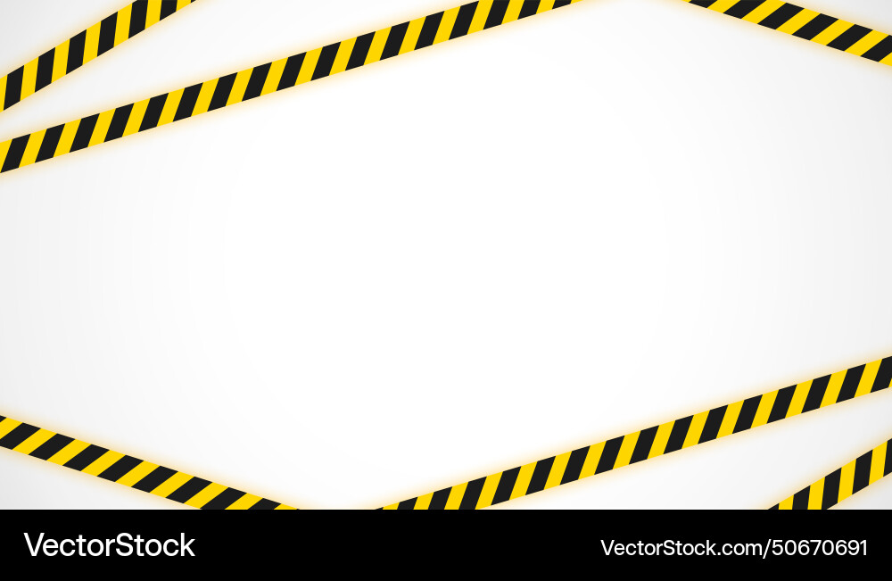 Yellow and black ribbon background for restricted Vector Image