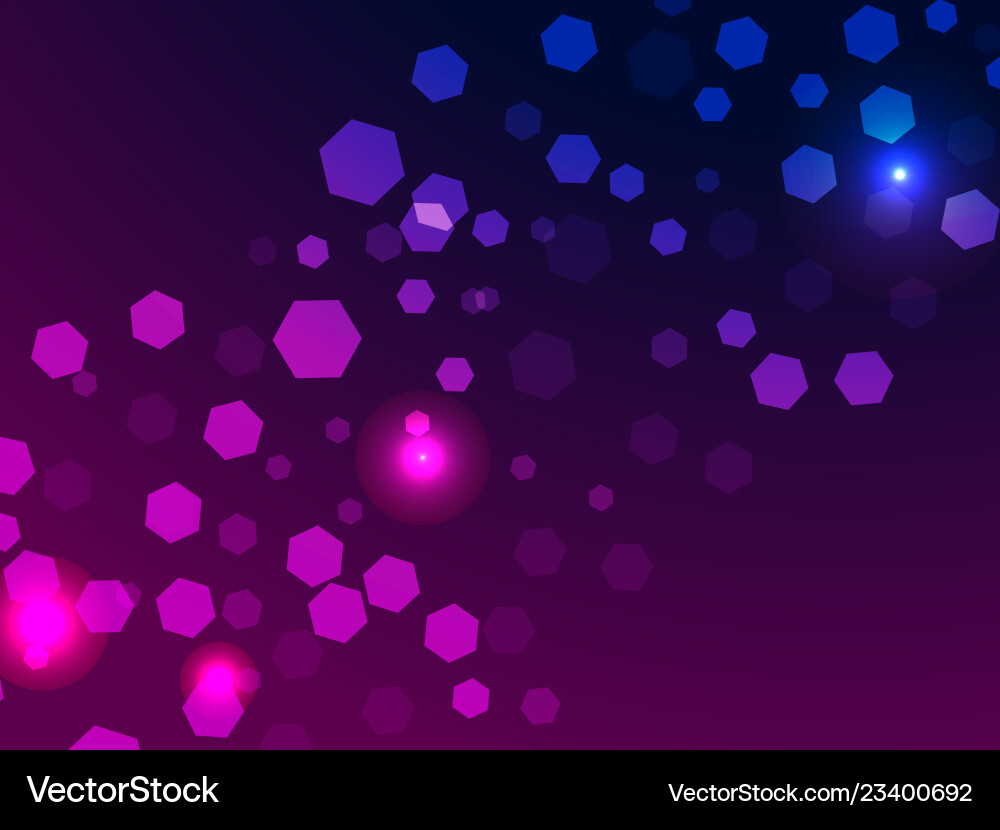 Abstract light background bokeh effect hexagons Abstract light background bokeh effect hexagons vector image