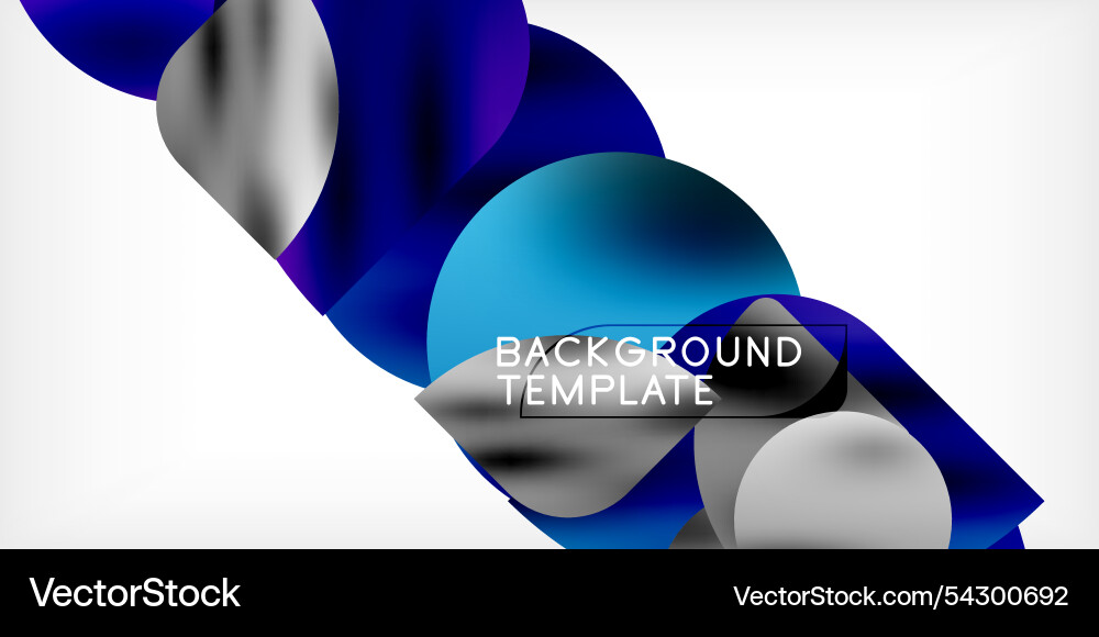 Bright circles with shadows abstract background Vector Image