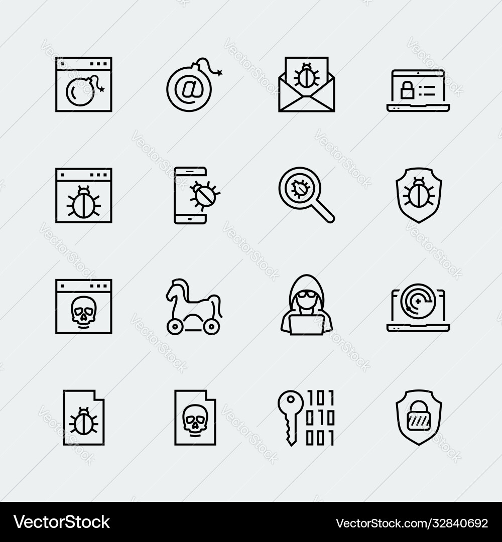 Computer virus digital protection and hacker Computer virus digital protection and hacker vector image