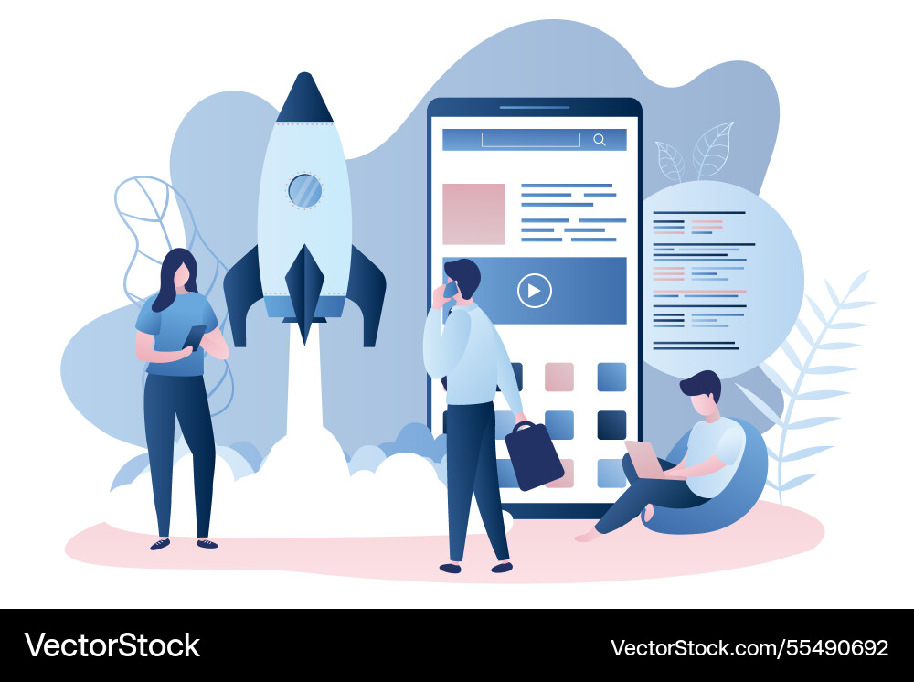 Development teamstartup concept with take off Development teamstartup concept with take off vector image