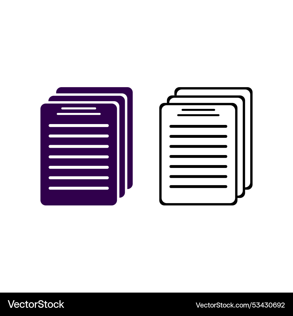 Simple document icon on transparent background Simple document icon on transparent background vector image