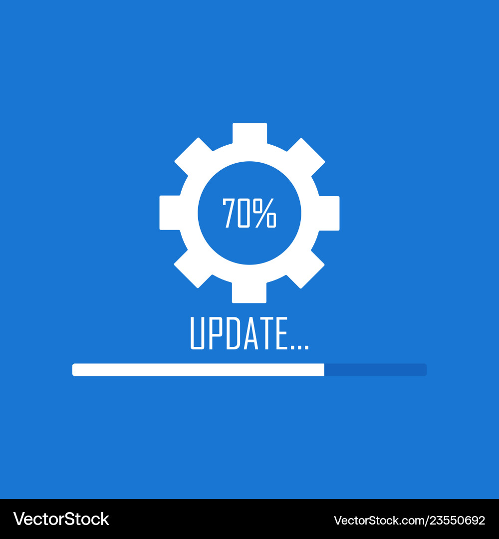 System software update and upgrade concept System software update and upgrade concept vector image