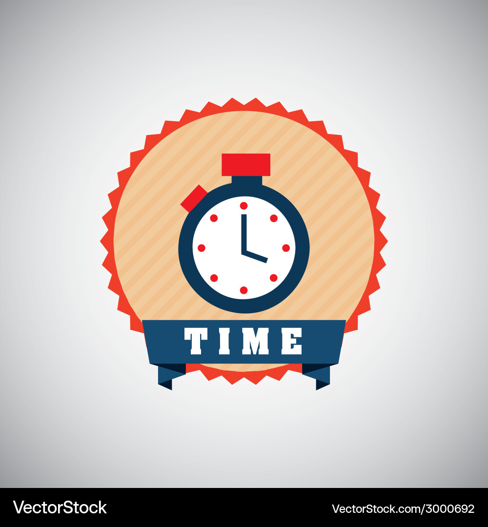 Timer design vector image