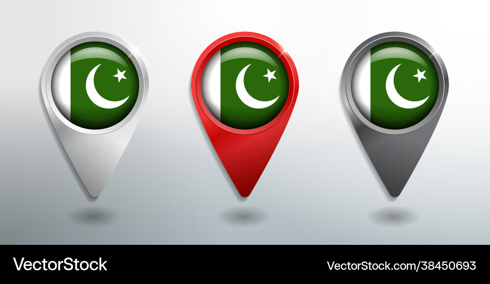 3d pointer tag and location marker with round 3d pointer tag and location marker with round vector image