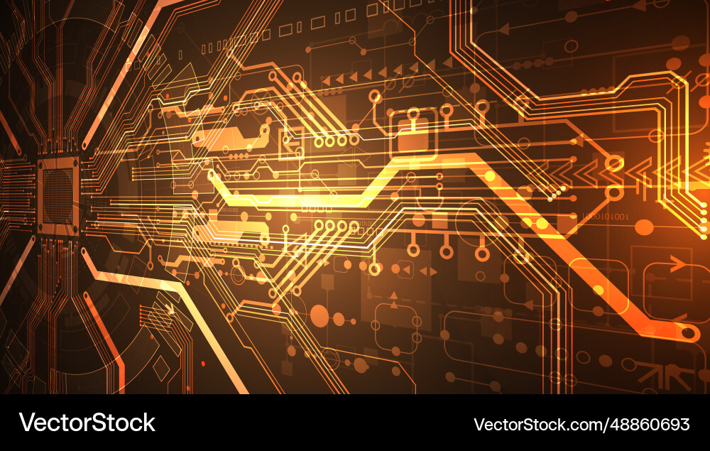 Abstract background on technological Abstract background on technological vector image