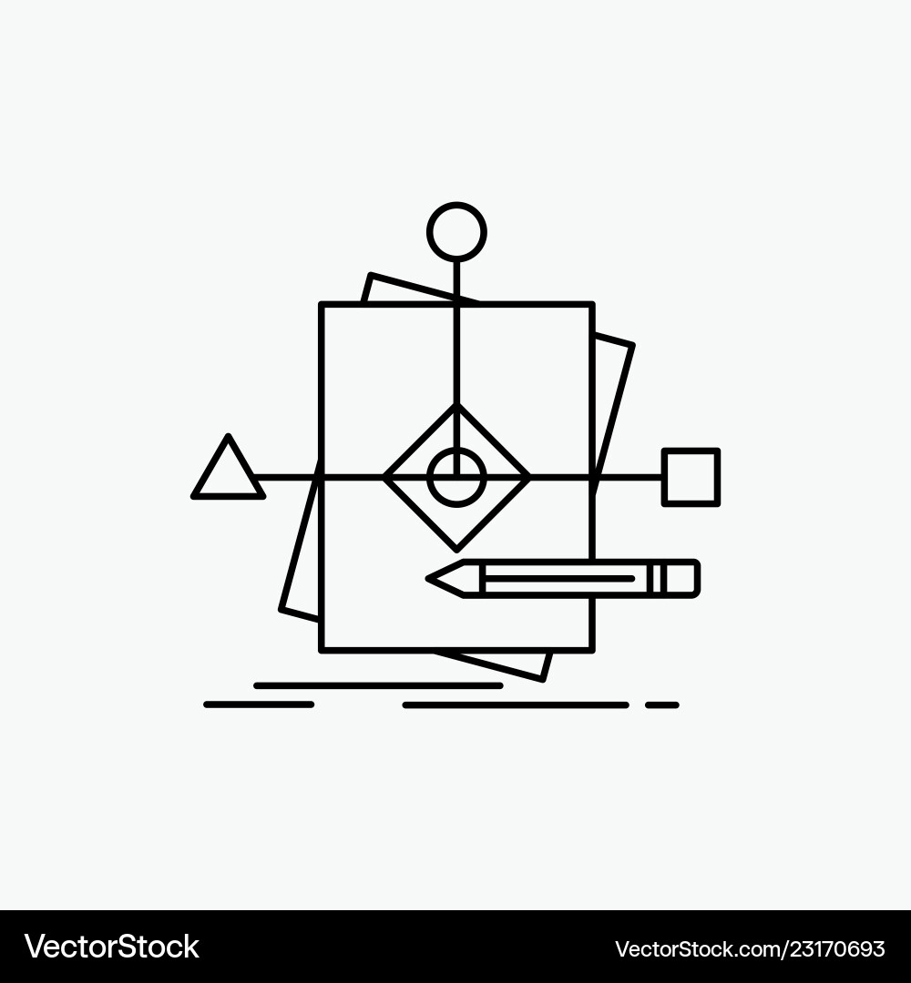 Algorithm business foretelling pattern plan line Algorithm business foretelling pattern plan line vector image