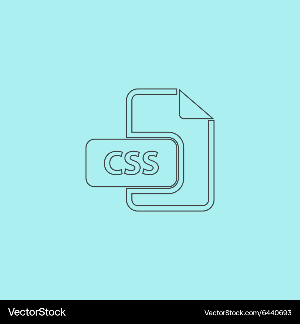 Css file icon vector image