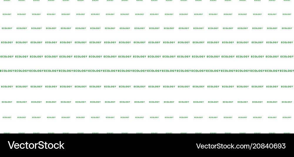 Ecology text shape halftone pattern vector image