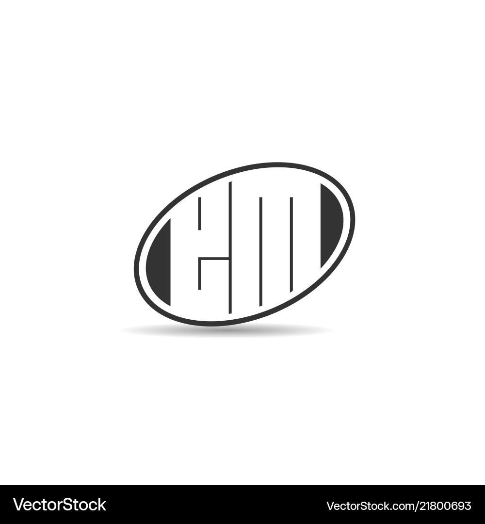 Initial letter em logo template design Initial letter em logo template design vector image