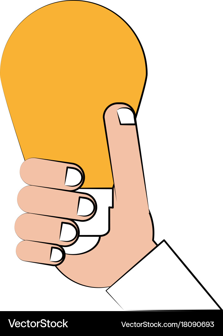 Lightbulb idea concept icon image vector image