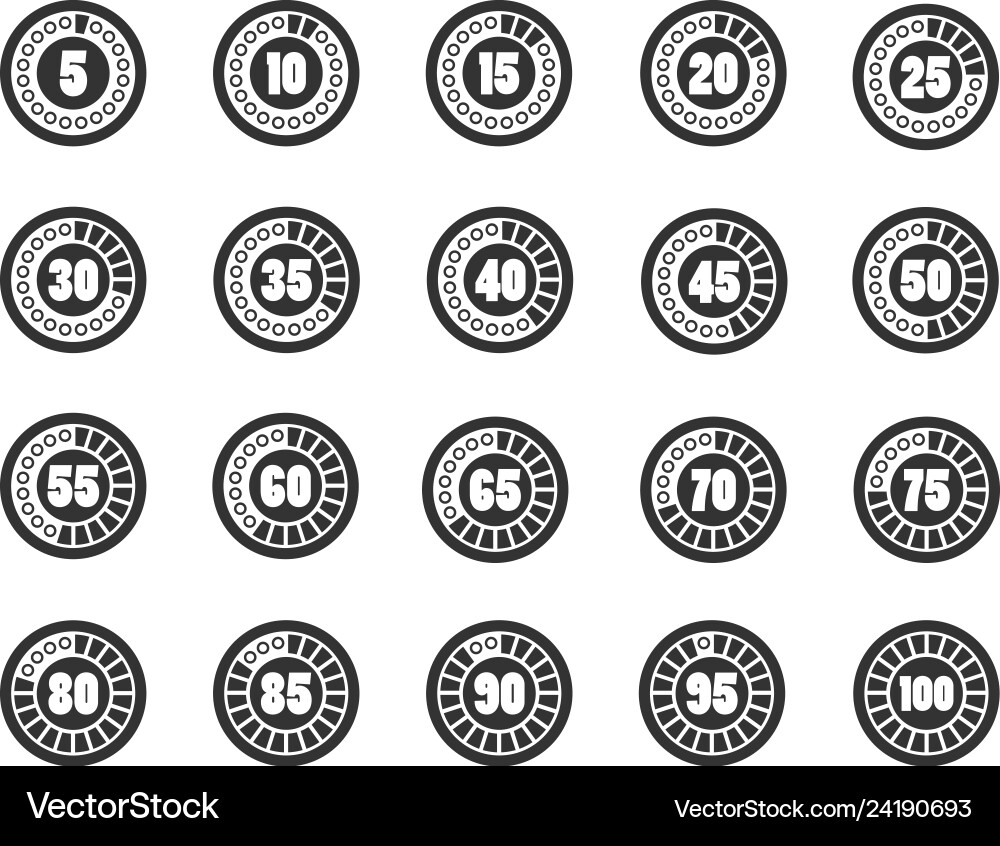 Loader timer icons set Loader timer icons set vector image
