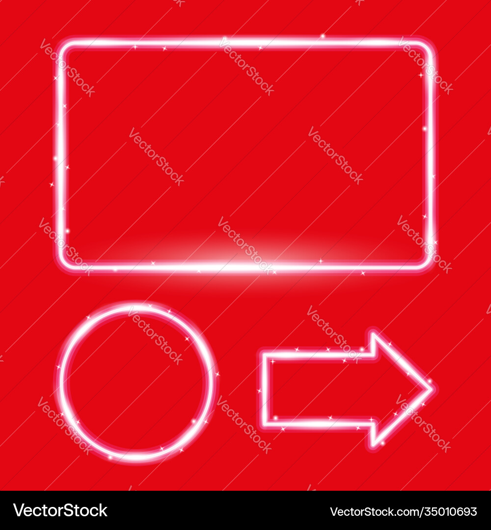 Magic shiny rectangle circle and arrow Magic shiny rectangle circle and arrow Vector Image