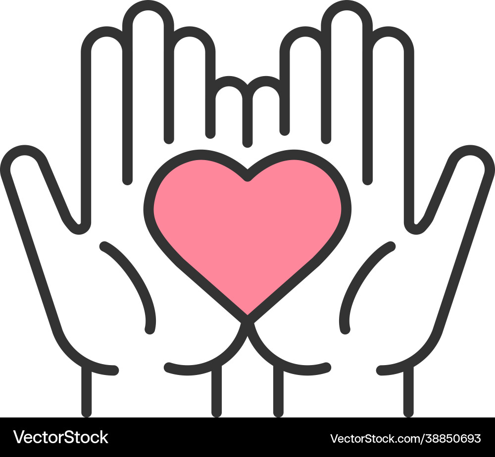 Mutual trust rgb color icon Mutual trust rgb color icon vector image