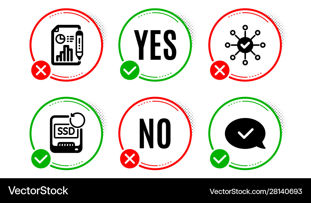 Report document recovery ssd and survey check Vector Image