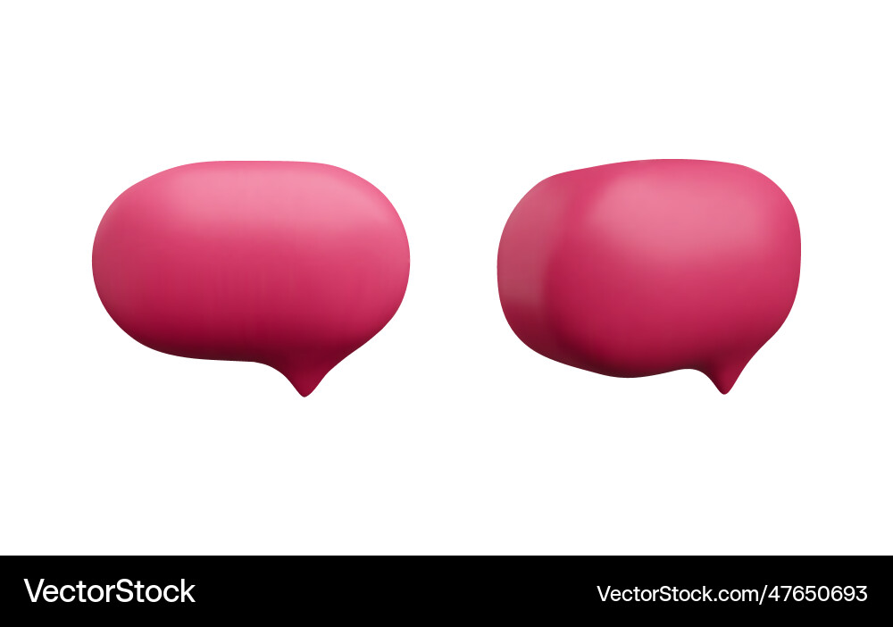 Set of empty colored text bubbles in various Set of empty colored text bubbles in various Vector Image
