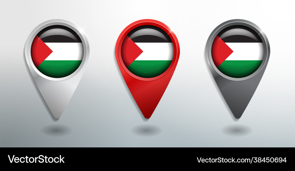 3d pointer tag and location marker with round 3d pointer tag and location marker with round vector image