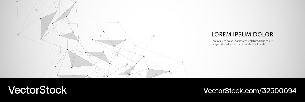 Banner design global connection with lines Banner design global connection with lines vector image
