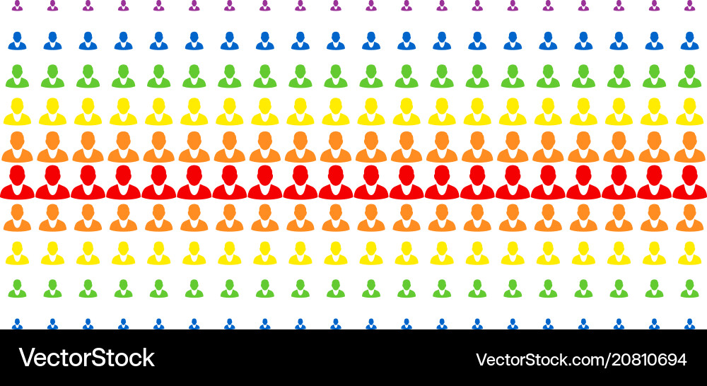 Client shape halftone spectral pattern Client shape halftone spectral pattern vector image