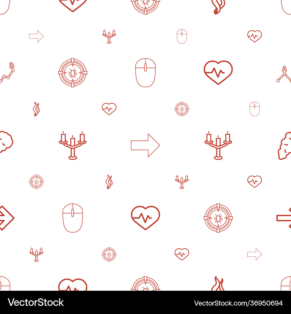 Curve icons pattern seamless white background vector image