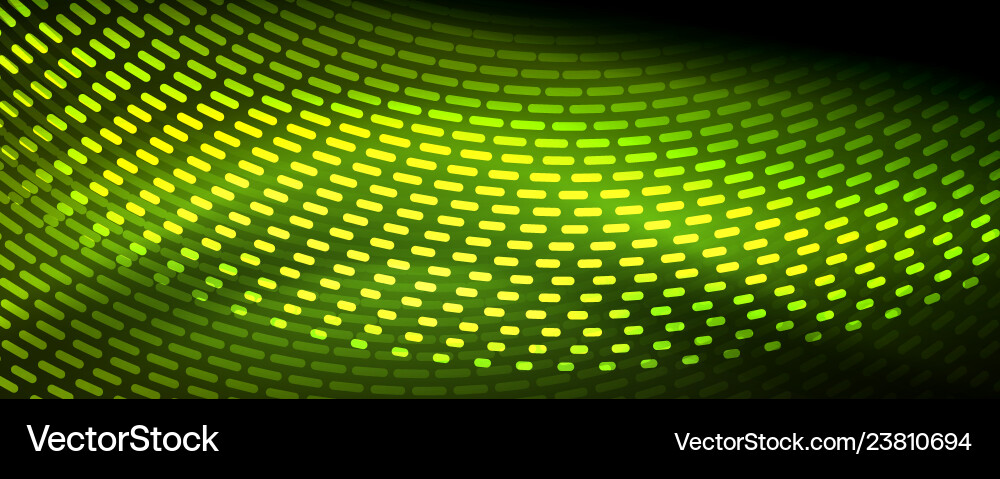 Digital flowing wave particles abstract background Vector Image