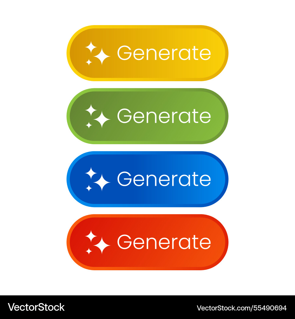 Generate ai button neumorphic bar artificial Generate ai button neumorphic bar artificial Vector Image