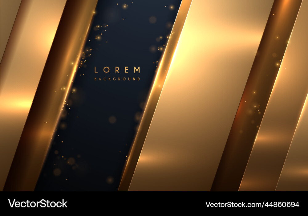 Golden Abstract Lines Background Vector Image