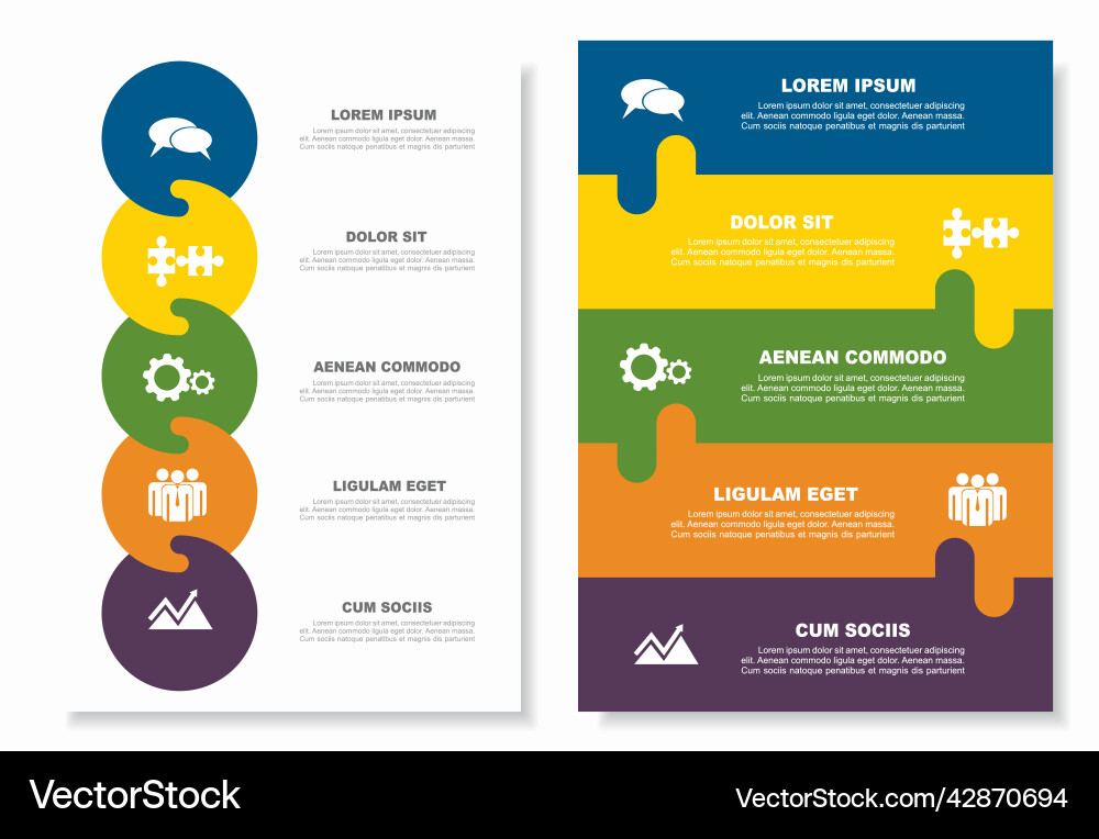 Infographic Template - Data Visualization vector image
