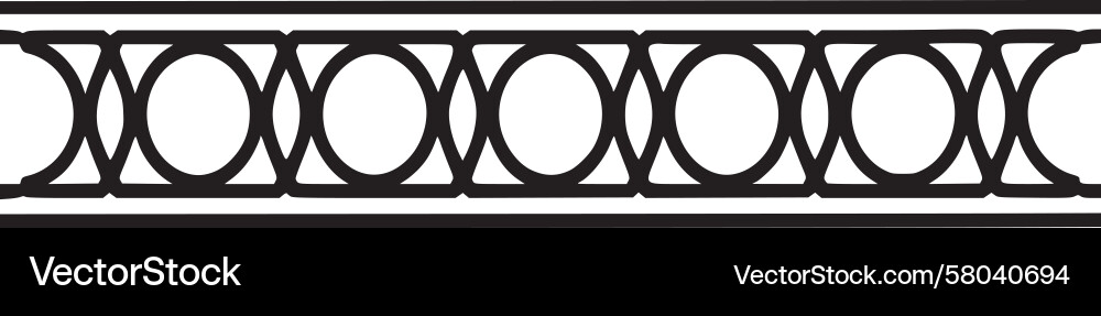 Intricate Circle Border Pattern Vector Image