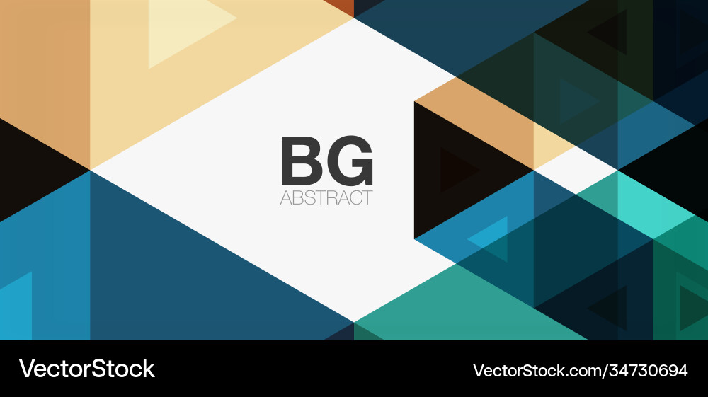 Mosaic triangle pattern abstract background Vector Image