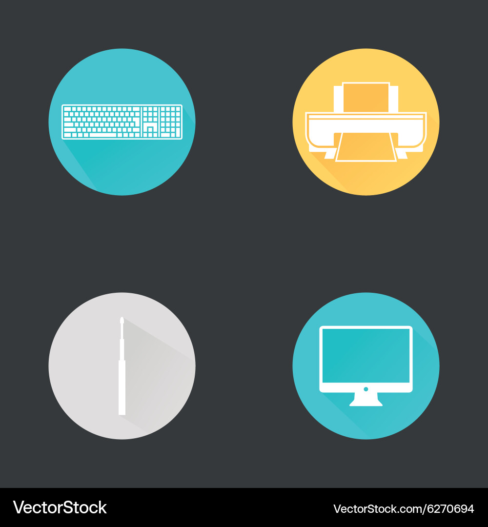 Office objects Vector Image