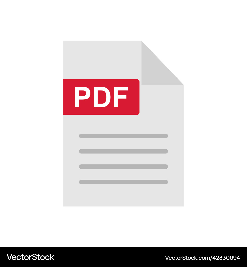 Pdf file icons business document Pdf file icons business document Vector Image