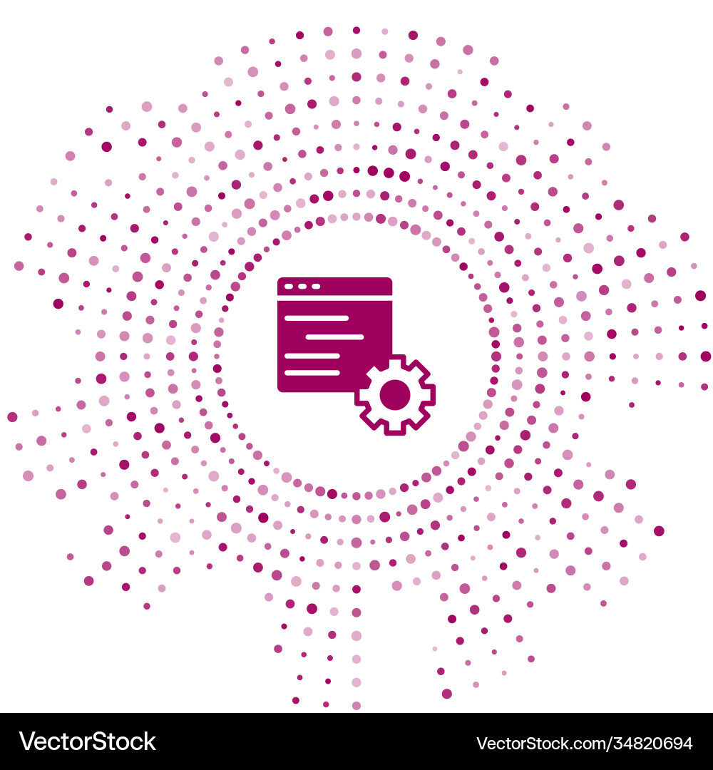 Purple computer api interface icon isolated Purple computer api interface icon isolated vector image