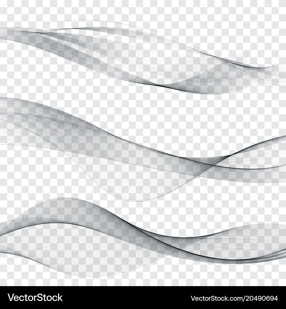 Smooth Wave Abstract Header vector image