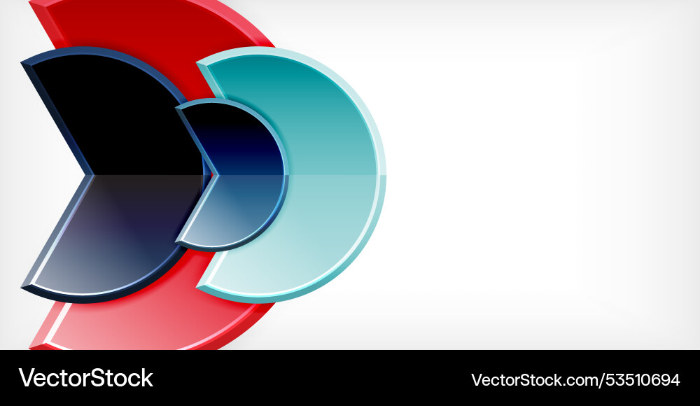 Trendy round shapes with triangular angle design Trendy round shapes with triangular angle design vector image