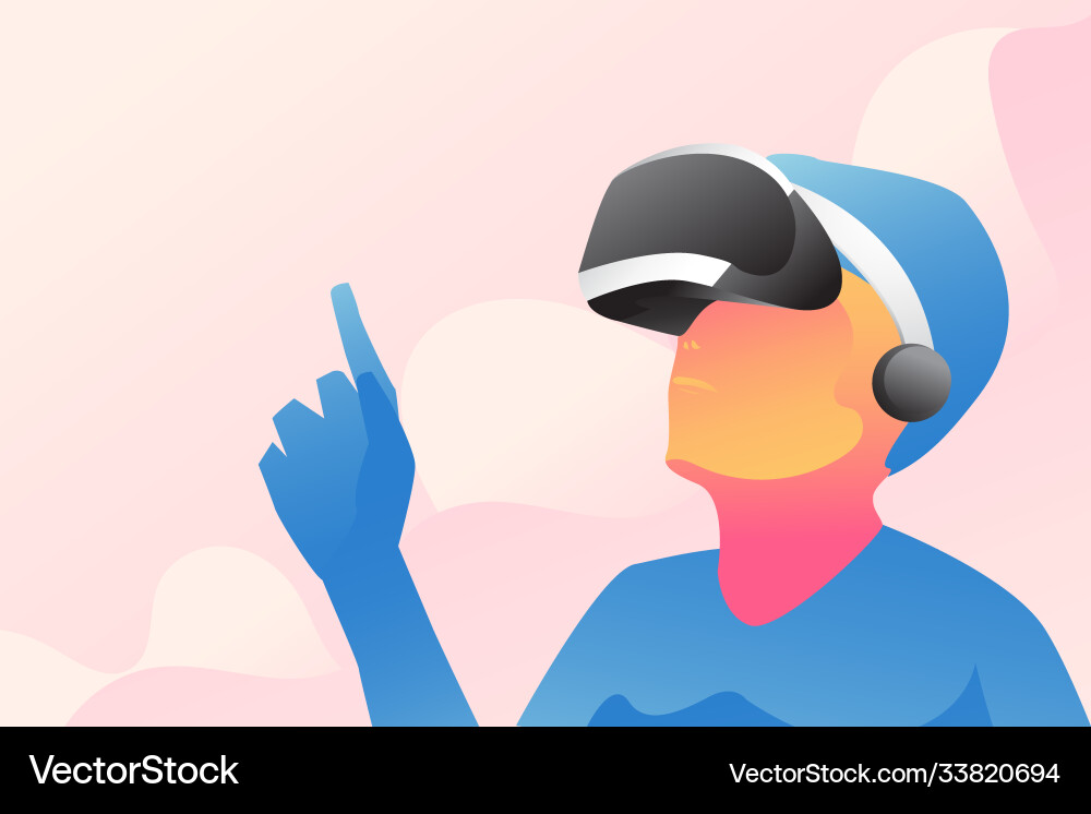 Visual realistic background with elements design Vector Image