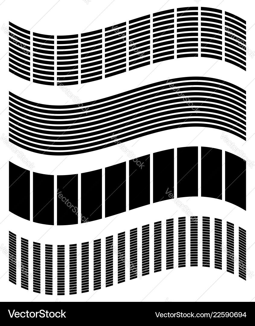 Warped distorted rectangles vertical horizontal Warped distorted rectangles vertical horizontal vector image