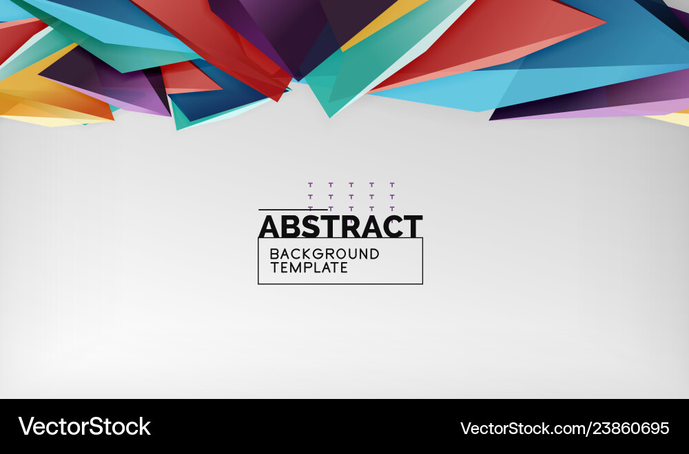 Abstract color triangles geometric background Abstract color triangles geometric background vector image
