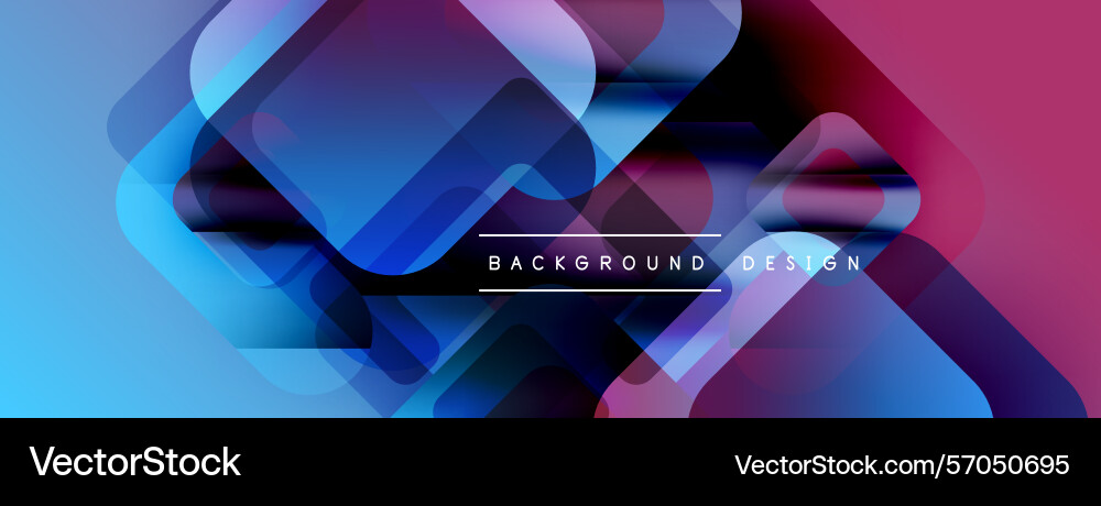 Abstract geometric shapes overlap creating Vector Image