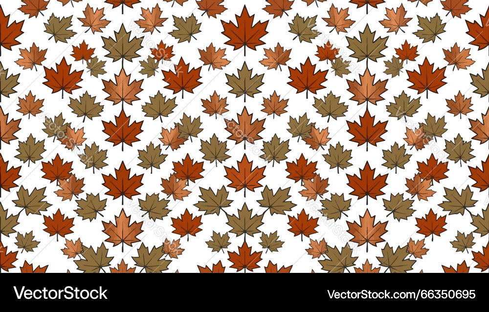 Autumn Maple Leaf Pattern – Royalty-Free Vector | VectorStock