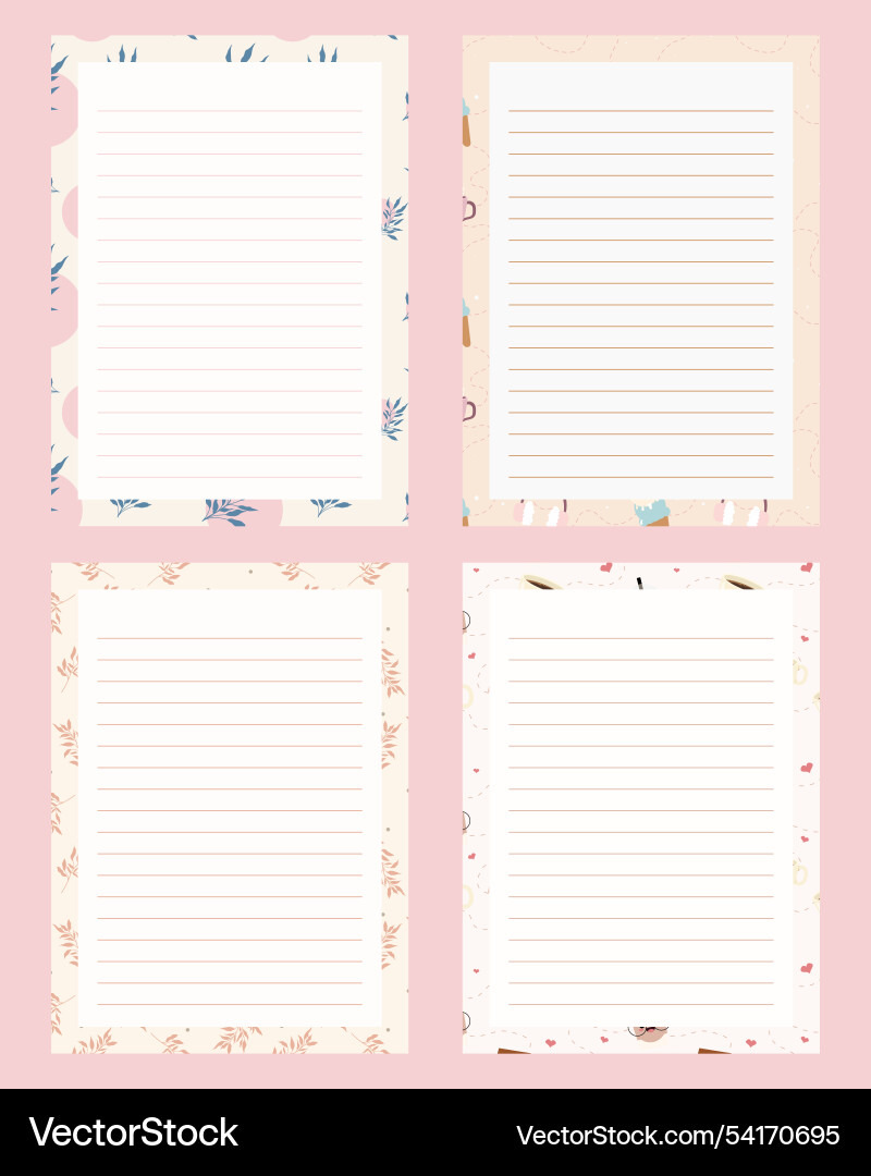C0000596 notepad Vector Image