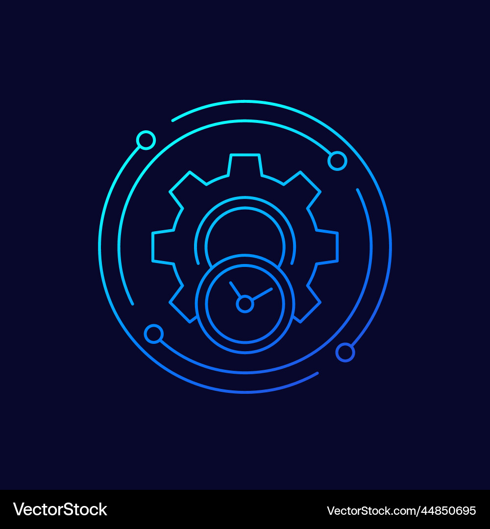 Efficiency and efficient production line icon Efficiency and efficient production line icon vector image