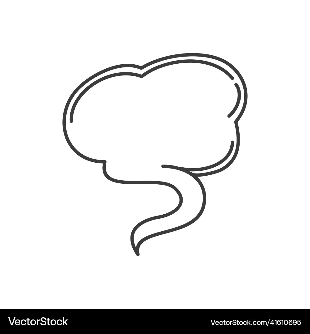 Message dialog doodle speech bubble abstract memo Message dialog doodle speech bubble abstract memo vector image