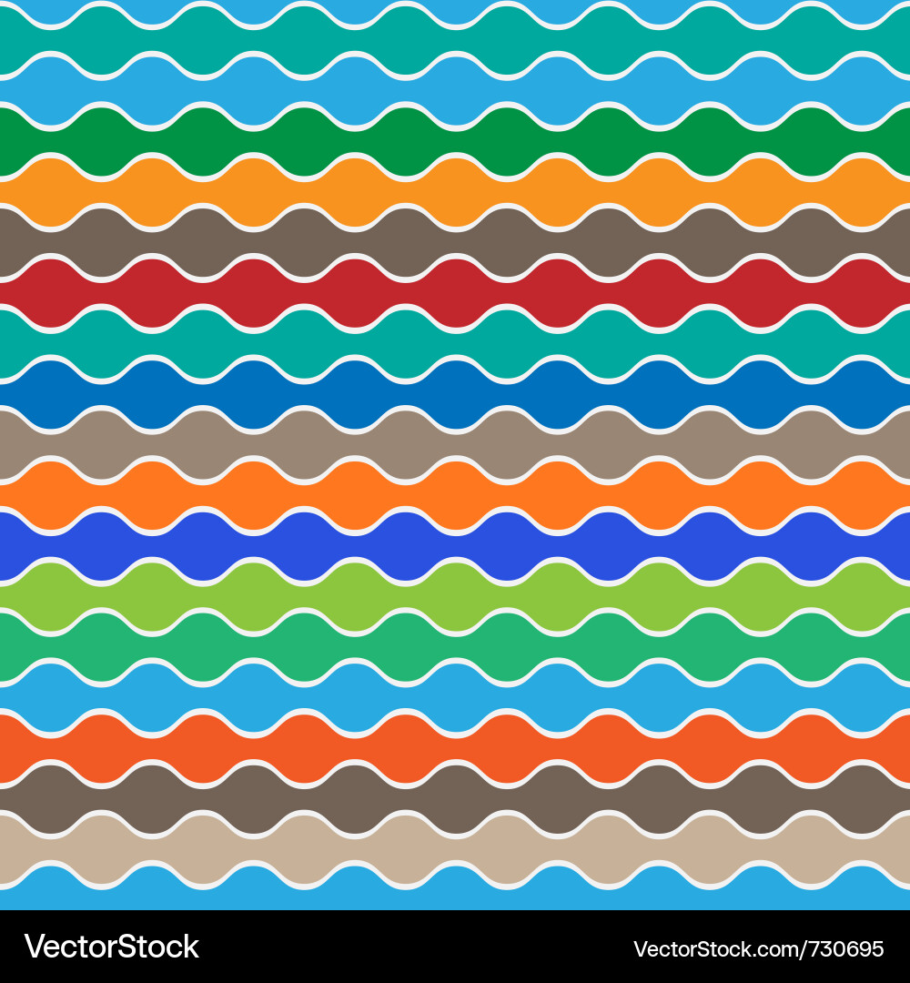 Retro Wave Pattern vector image