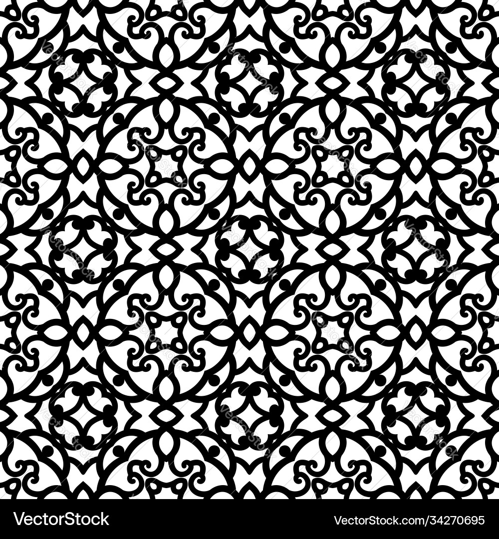 Schwarze und weiße Lace Textur Vektorbild