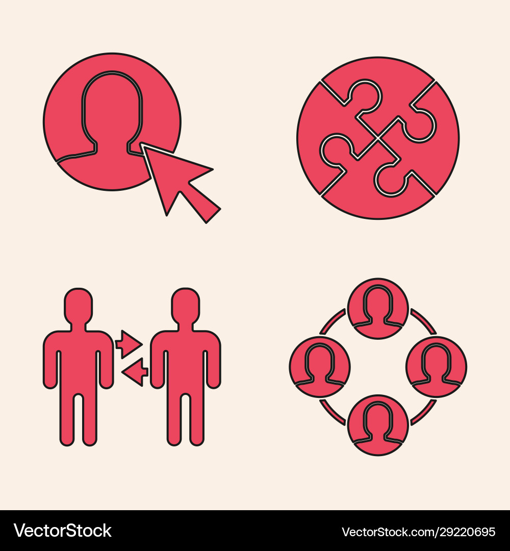 Set project team base user man in business Set project team base user man in business vector image