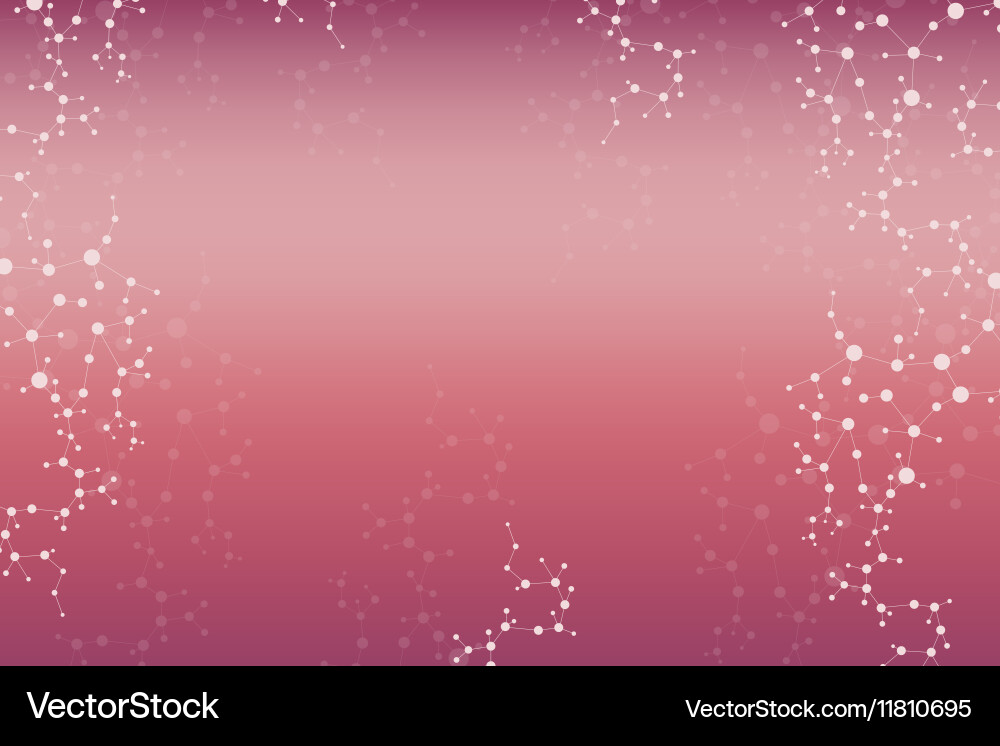 Structure molecule and communication dna atom Vector Image