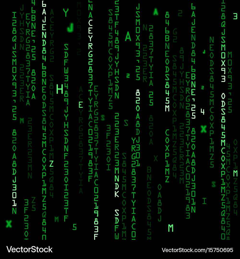 Technology binary background vector image